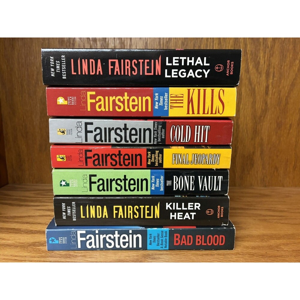 Lot of 7 LINDA FAIRSTEIN Legacy Kills Cold Hit Bone Vault Killer Heat Bad Blood